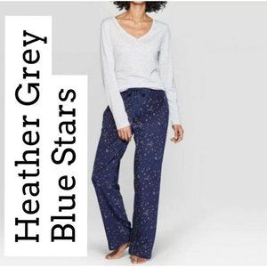 Stars Above Grey Henley Lounge PJ pajama COMFY EXTRA SMALL Navy Set Fleece